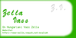 zella vass business card